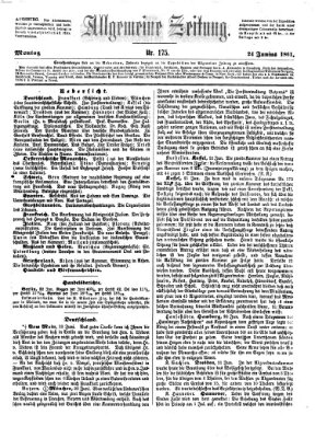 Allgemeine Zeitung Montag 24. Juni 1861