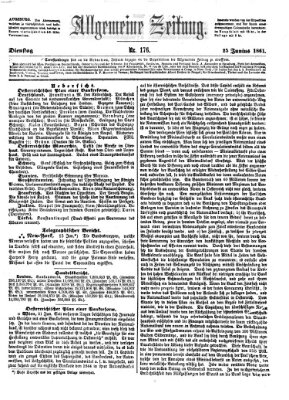 Allgemeine Zeitung Dienstag 25. Juni 1861