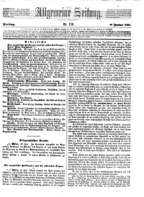 Allgemeine Zeitung Freitag 28. Juni 1861