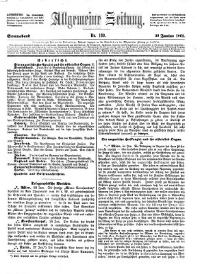 Allgemeine Zeitung Samstag 29. Juni 1861