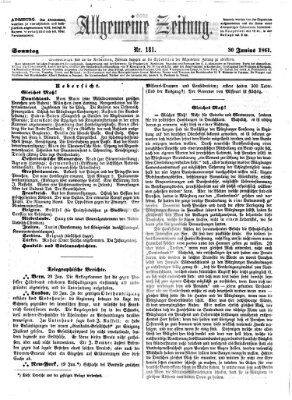 Allgemeine Zeitung Sonntag 30. Juni 1861