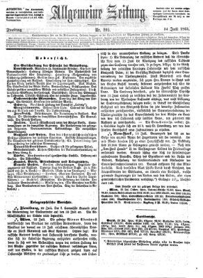 Allgemeine Zeitung Freitag 24. Juli 1863