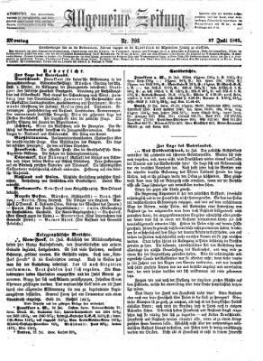 Allgemeine Zeitung Montag 27. Juli 1863