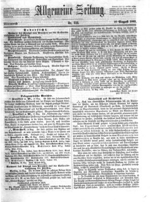 Allgemeine Zeitung Mittwoch 26. August 1863