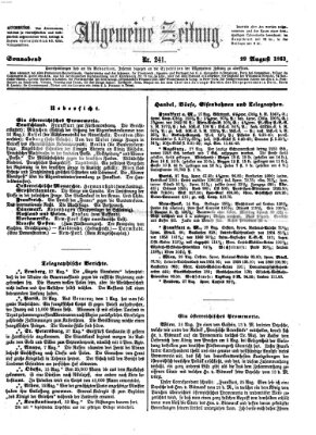 Allgemeine Zeitung Samstag 29. August 1863