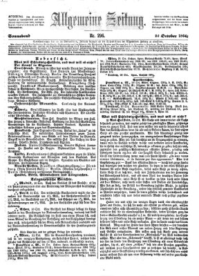 Allgemeine Zeitung Samstag 22. Oktober 1864