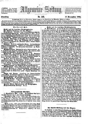 Allgemeine Zeitung Dienstag 13. Dezember 1864