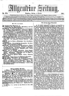 Allgemeine Zeitung Freitag 6. Oktober 1865