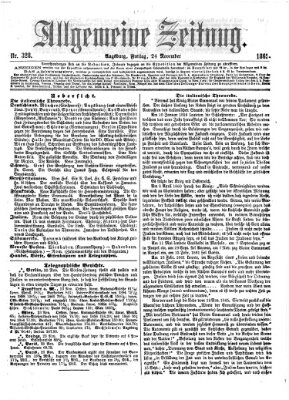 Allgemeine Zeitung Freitag 24. November 1865