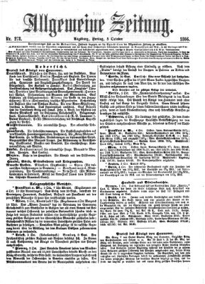 Allgemeine Zeitung Freitag 5. Oktober 1866