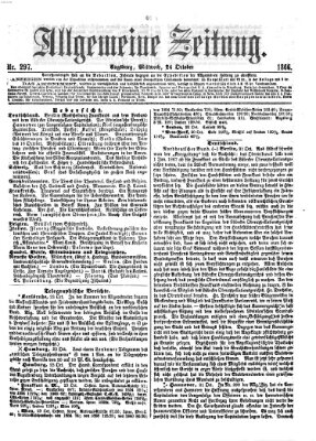 Allgemeine Zeitung Mittwoch 24. Oktober 1866