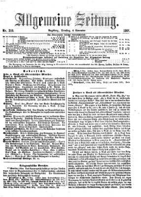 Allgemeine Zeitung Dienstag 6. November 1866