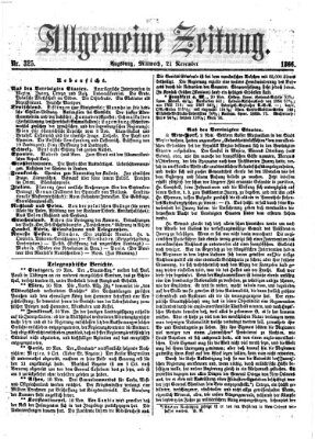 Allgemeine Zeitung Mittwoch 21. November 1866