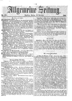 Allgemeine Zeitung Freitag 23. November 1866