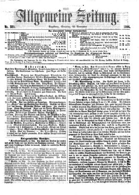 Allgemeine Zeitung Sonntag 25. November 1866