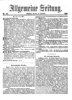 Allgemeine Zeitung Freitag 21. Dezember 1866