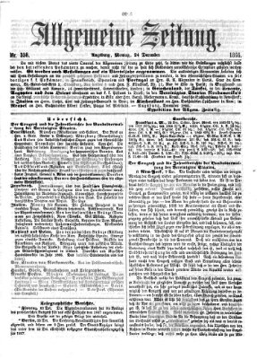 Allgemeine Zeitung Montag 24. Dezember 1866