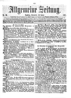 Allgemeine Zeitung Samstag 26. Januar 1867