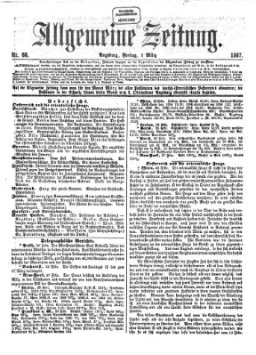 Allgemeine Zeitung Freitag 1. März 1867