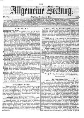 Allgemeine Zeitung Sonntag 10. März 1867