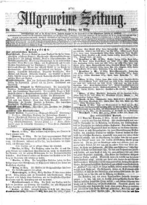 Allgemeine Zeitung Freitag 29. März 1867