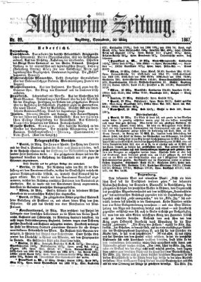 Allgemeine Zeitung Samstag 30. März 1867