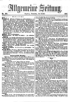 Allgemeine Zeitung Donnerstag 24. Oktober 1867