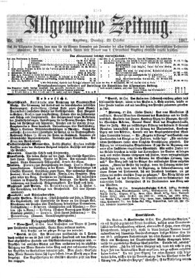 Allgemeine Zeitung Dienstag 29. Oktober 1867