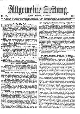 Allgemeine Zeitung Samstag 2. November 1867