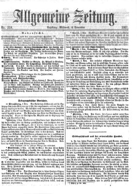 Allgemeine Zeitung Mittwoch 6. November 1867