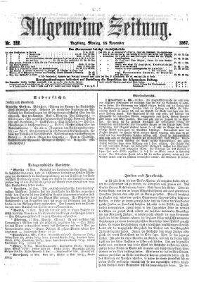 Allgemeine Zeitung Montag 18. November 1867