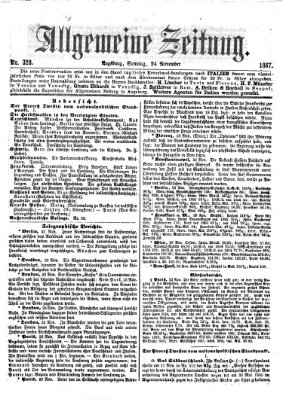 Allgemeine Zeitung Sonntag 24. November 1867