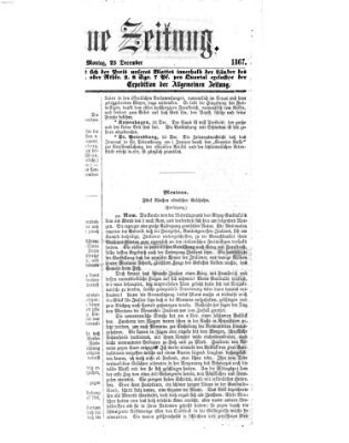 Allgemeine Zeitung Montag 23. Dezember 1867