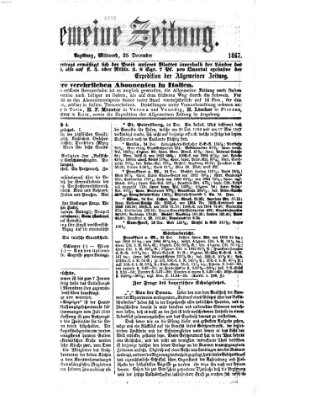 Allgemeine Zeitung Mittwoch 25. Dezember 1867