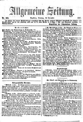 Allgemeine Zeitung Sonntag 29. Dezember 1867