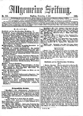 Allgemeine Zeitung Donnerstag 9. Juli 1868