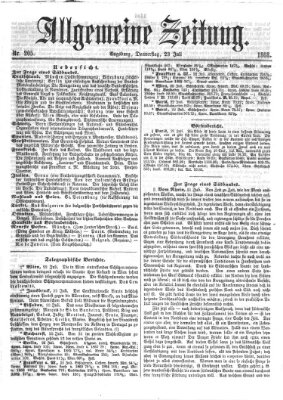 Allgemeine Zeitung Donnerstag 23. Juli 1868