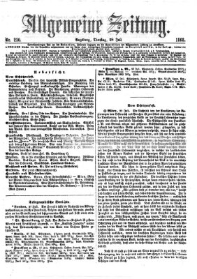 Allgemeine Zeitung Dienstag 28. Juli 1868