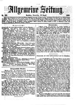 Allgemeine Zeitung Donnerstag 26. August 1869