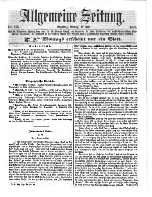 Allgemeine Zeitung Montag 25. Juli 1870