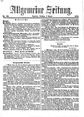 Allgemeine Zeitung Dienstag 9. August 1870