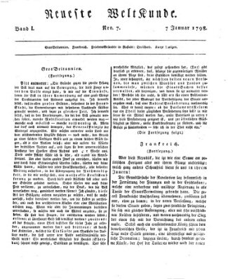 Allgemeine Zeitung Sonntag 7. Januar 1798