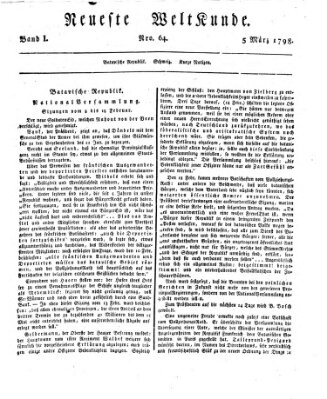 Allgemeine Zeitung Montag 5. März 1798