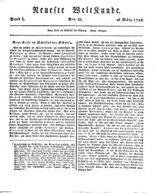 Allgemeine Zeitung Montag 26. März 1798