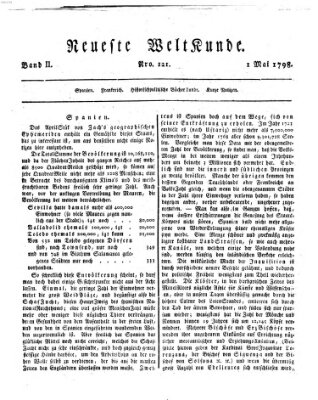 Allgemeine Zeitung Dienstag 1. Mai 1798