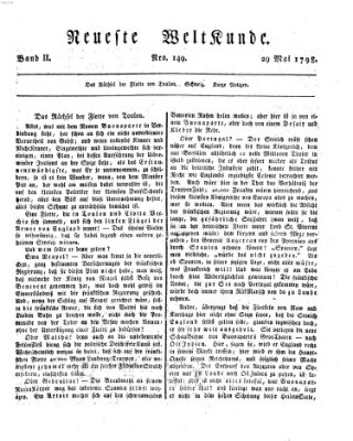 Allgemeine Zeitung Dienstag 29. Mai 1798