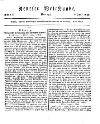 Allgemeine Zeitung Donnerstag 7. Juni 1798