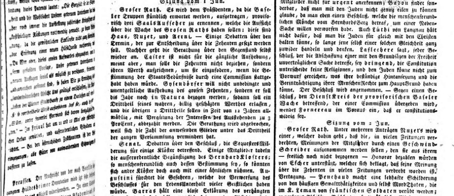 Allgemeine Zeitung Samstag 16. Juni 1798