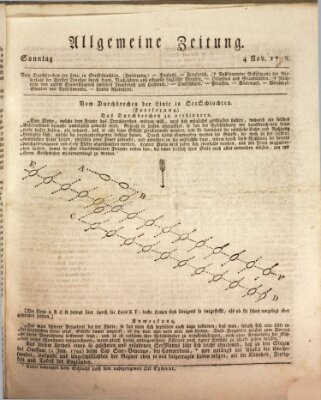 Allgemeine Zeitung Sonntag 4. November 1798