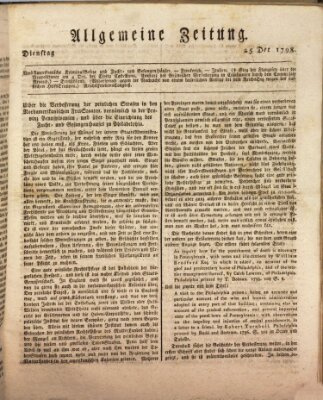 Allgemeine Zeitung Dienstag 25. Dezember 1798